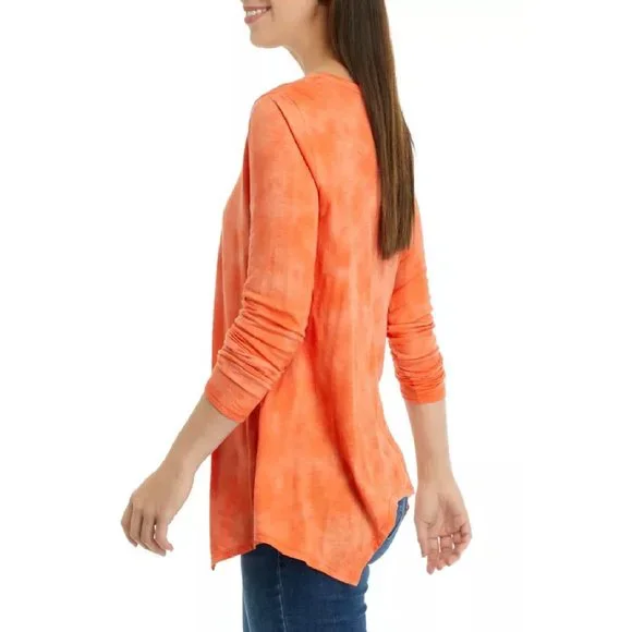 new Wonderly Plus Size Long Sleeve Scoop Neck Shark Bite T-Shirt Sz 1X C… - Picture 5 of 6